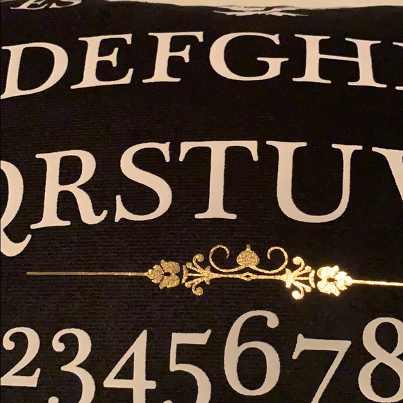 NWT THRO 12x20 Velvet Ouija Board Tassel Pillow duck feather filled - Picture 6 of 6